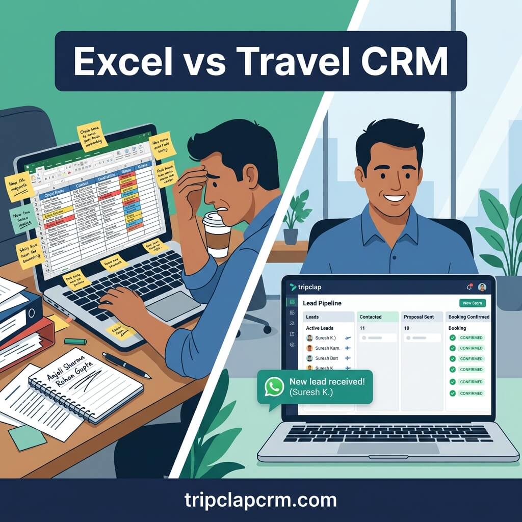 Travel CRM vs Excel: Why Spreadsheets Are Quietly Killing Your Travel Business
