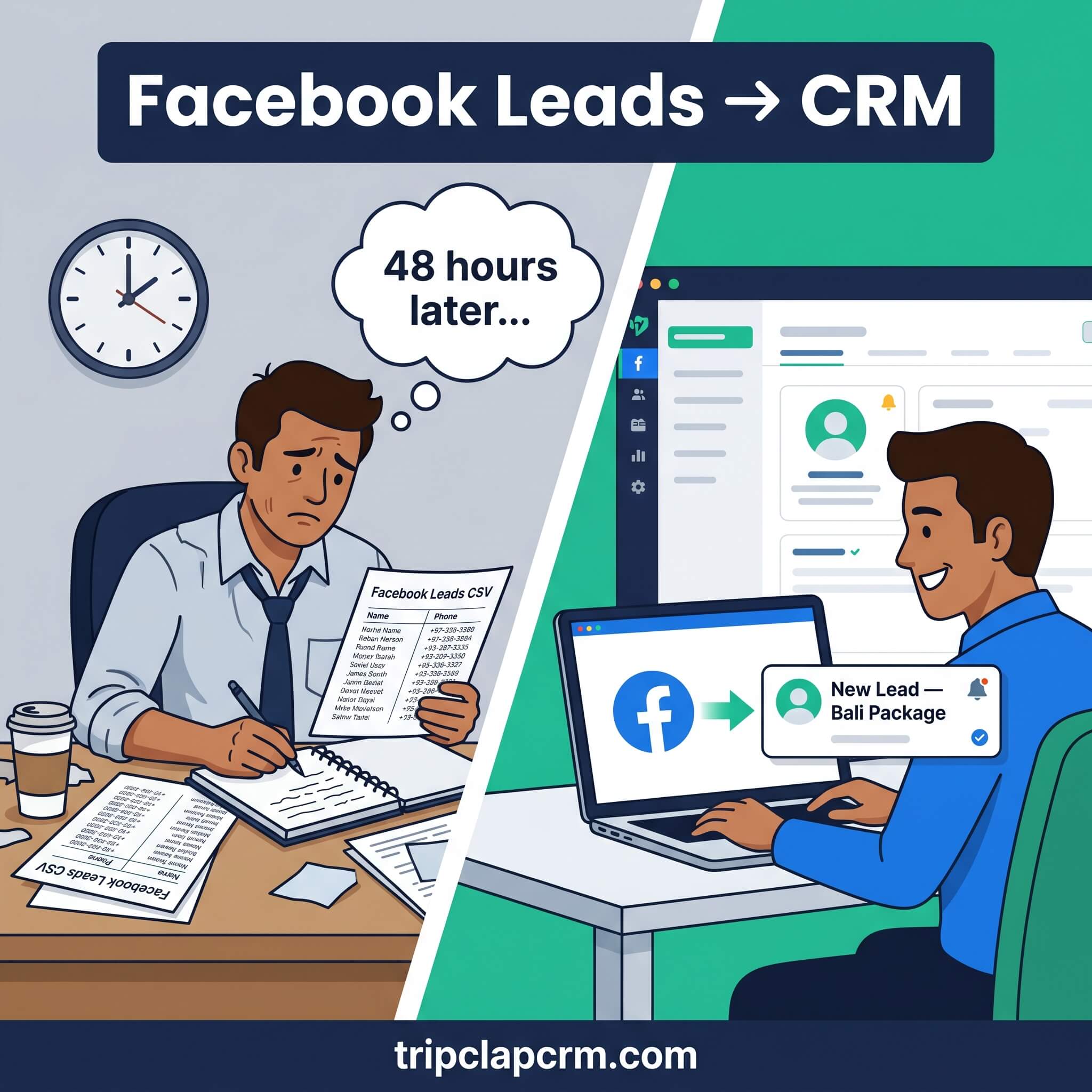 How to Import Facebook Leads Directly into Your Travel CRM (And Stop Losing ₹2,000 Leads to Copy-Paste Errors)